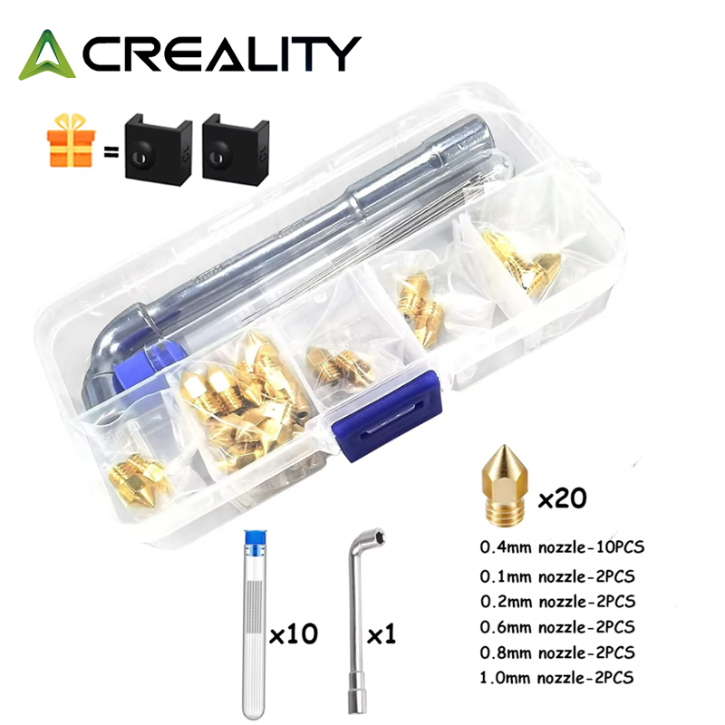 Creality Printer K1 - CREALITY 20 szt. Dysze mosiężne MK8