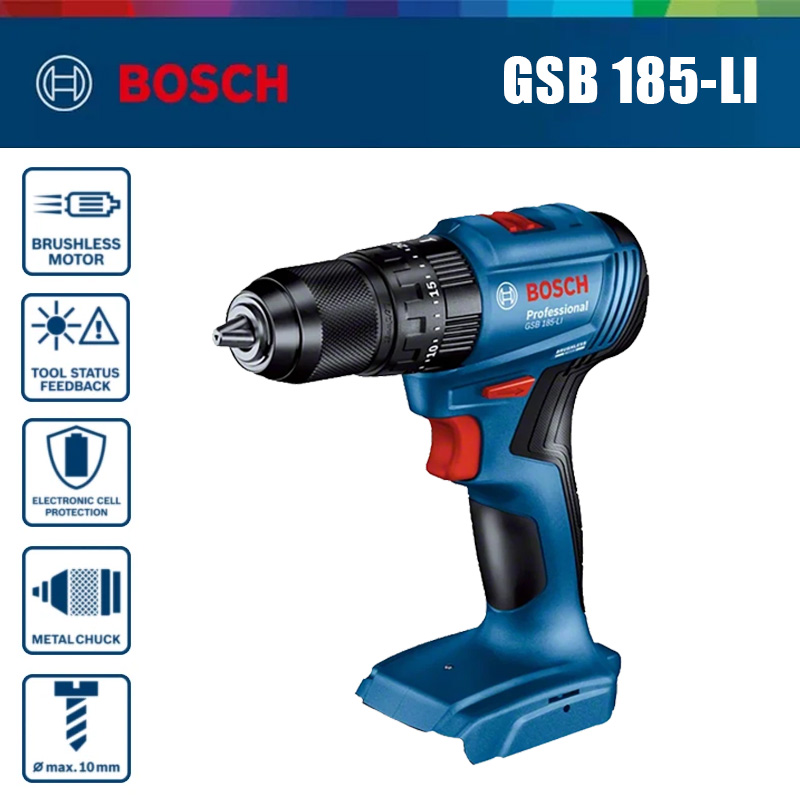 Bosch Drill Gsb 18V - Wiertarko-wkrętarka udarowa Bosch GSB 185-LI 18V