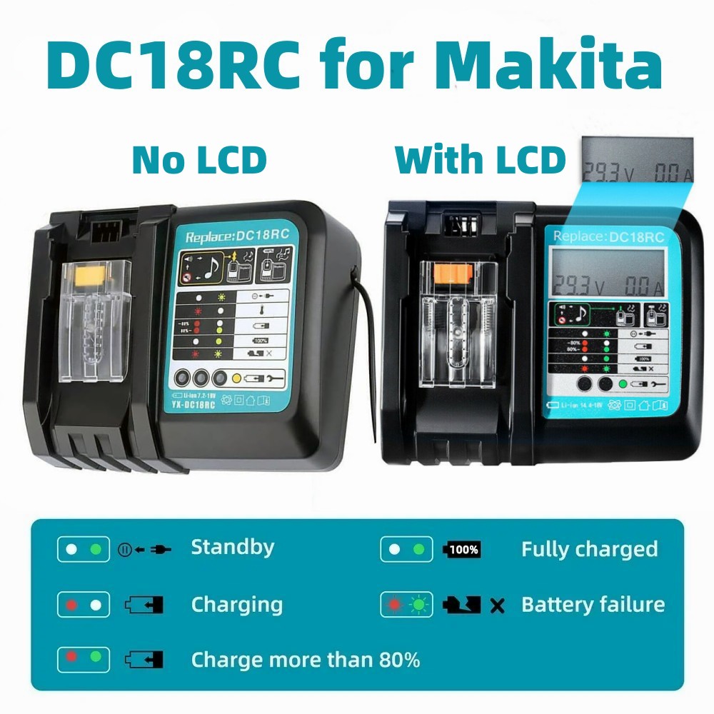 Makita Drill Hp1640 - Ładowarka DC18RC Li-ion 3A do akumulatorów