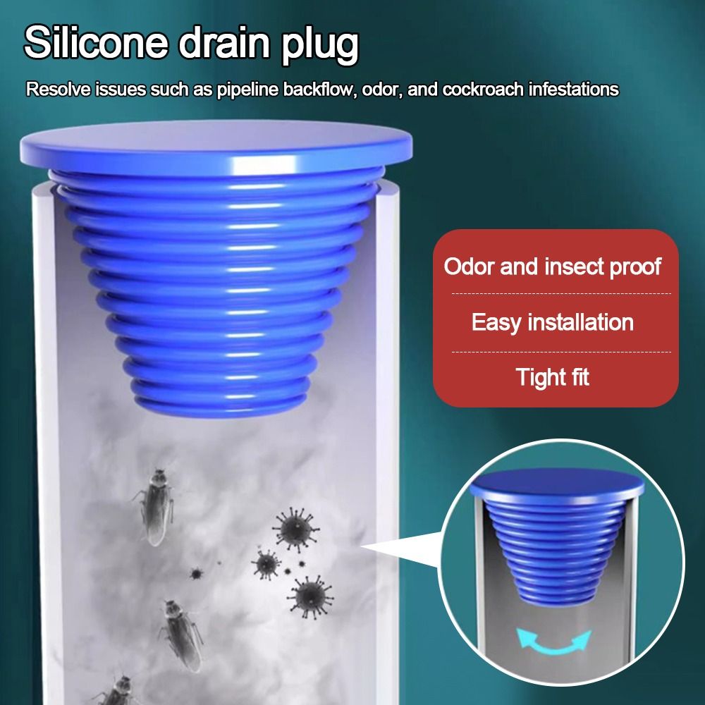 Drain Pipe Clip - Silikonowy pierścień uszczelniający do rur kanalizacyjnych,