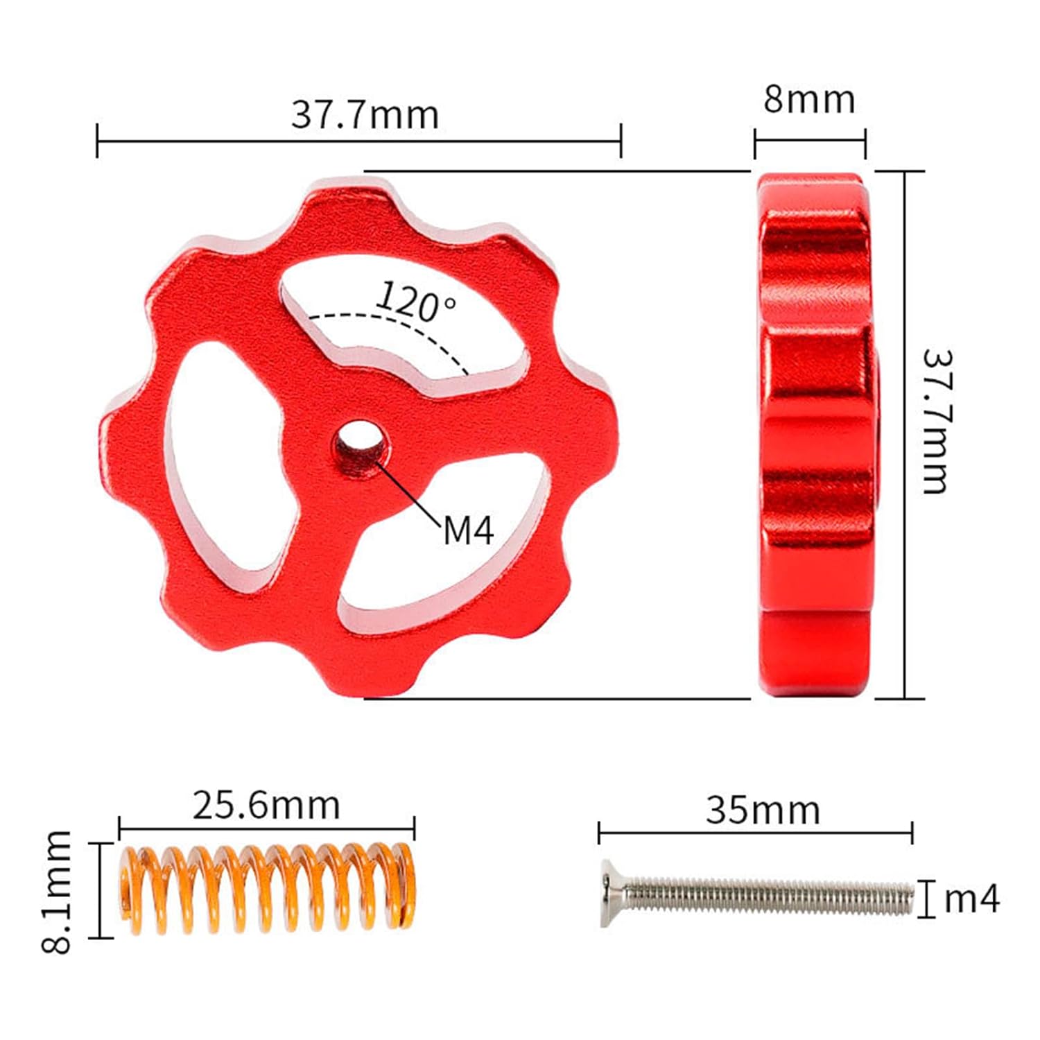 Nakrętki do poziomowania metal – Creality Printer Ender 3 recenzja i cena