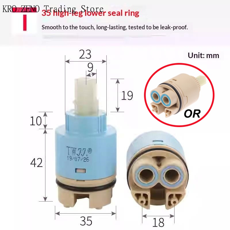 1 szt. Plastikowe ceramiczne w – Basin Mixer Cartridge recenzja i cena