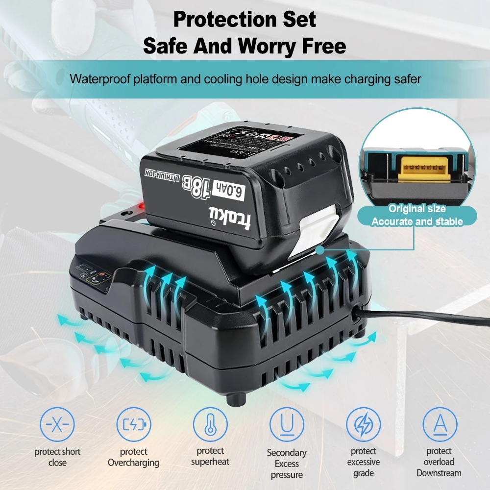 Ładowarka DC18RC Li-ion 3A do  – Makita Drill Hp1640 recenzja i cena